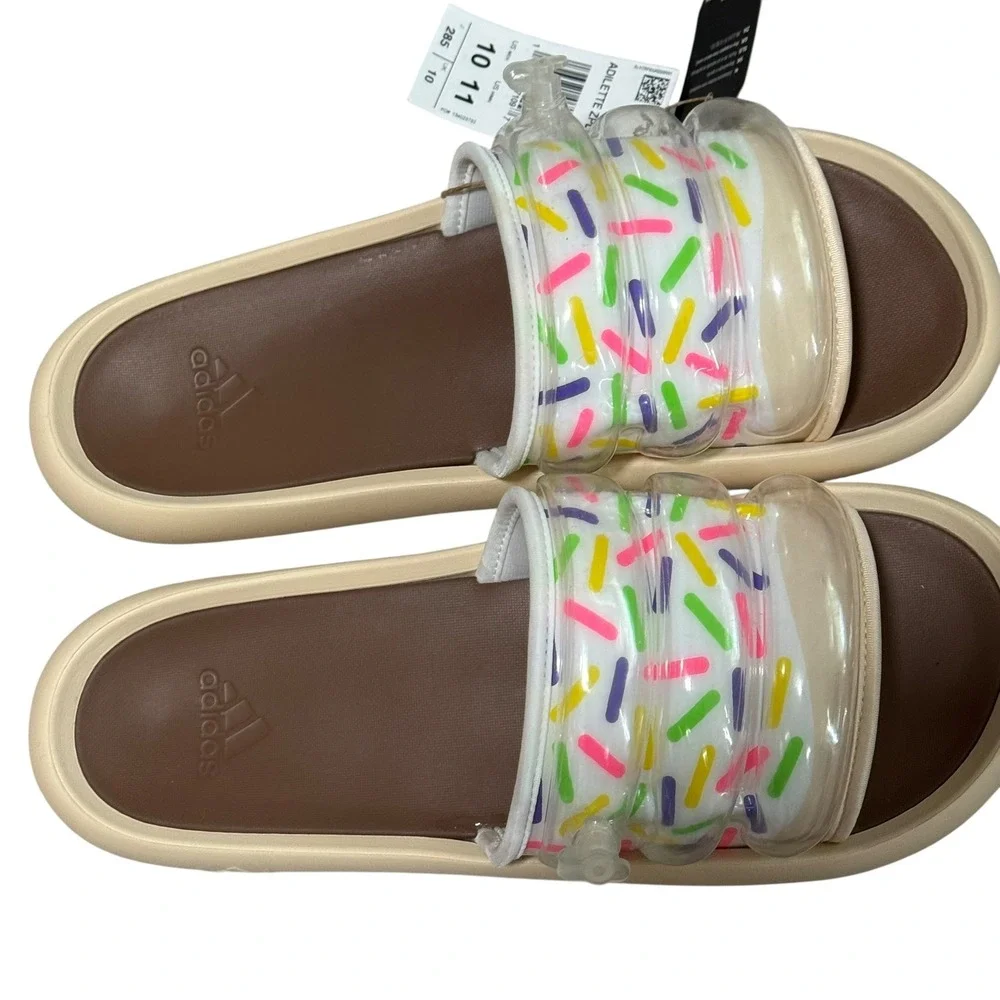 Adidas‎ Adilette Zplaash Jelly Slides Sprinkles Mens 10 W- 11 sandals Beach pool